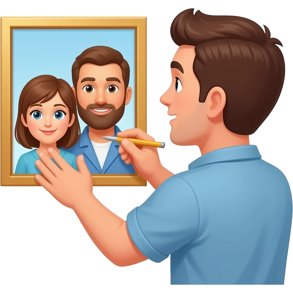 Мужчина строит семью emoji
