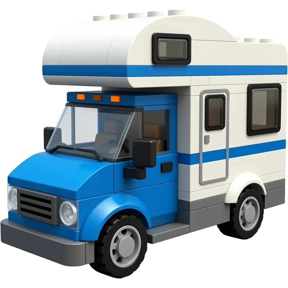 lego RV blue truck emoji