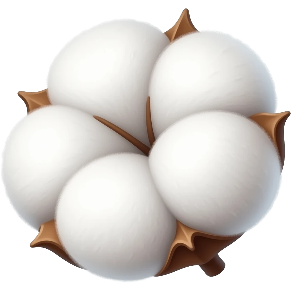 make s realistic cotton emoji