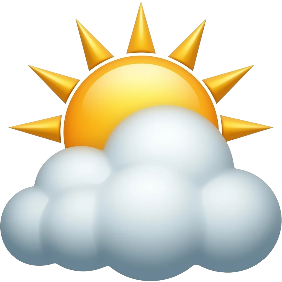 cloud sun emoji