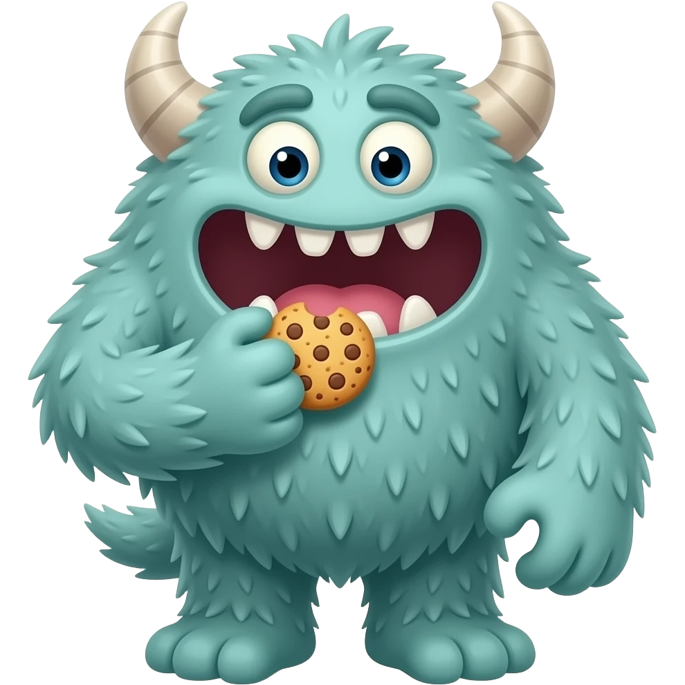 mounstro come galletas emoji