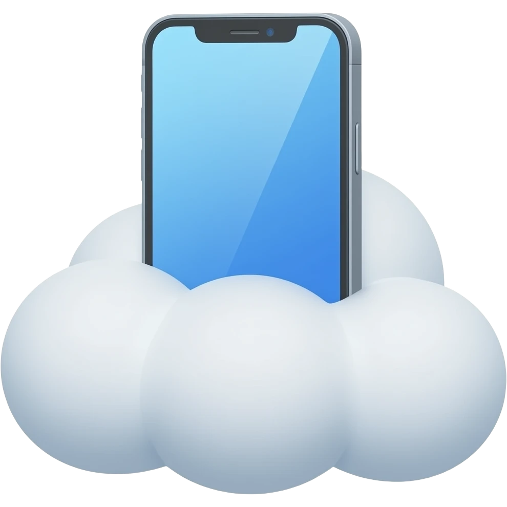Cloud with a phone emoji