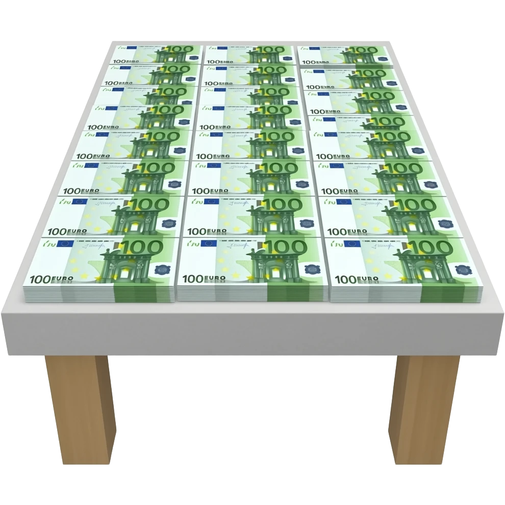 full table of euros emoji