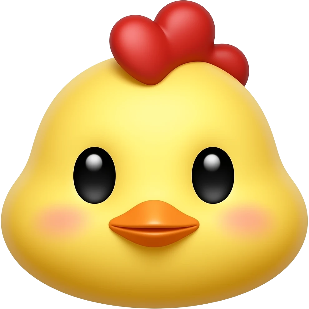 Chick face emoji