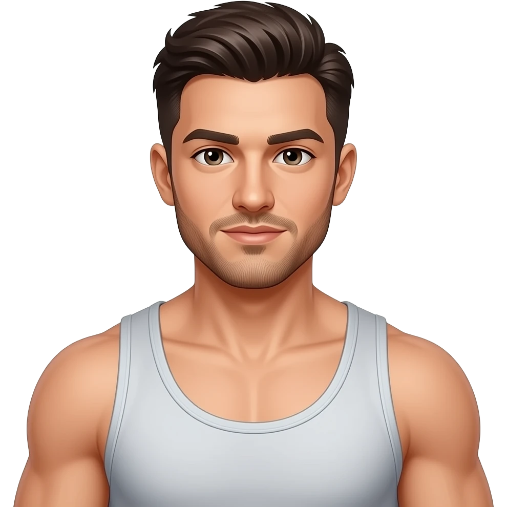 A muscular sexy man emoji