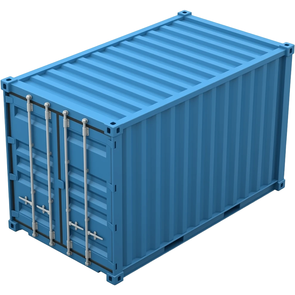 emoji cargo blue side view emoji
