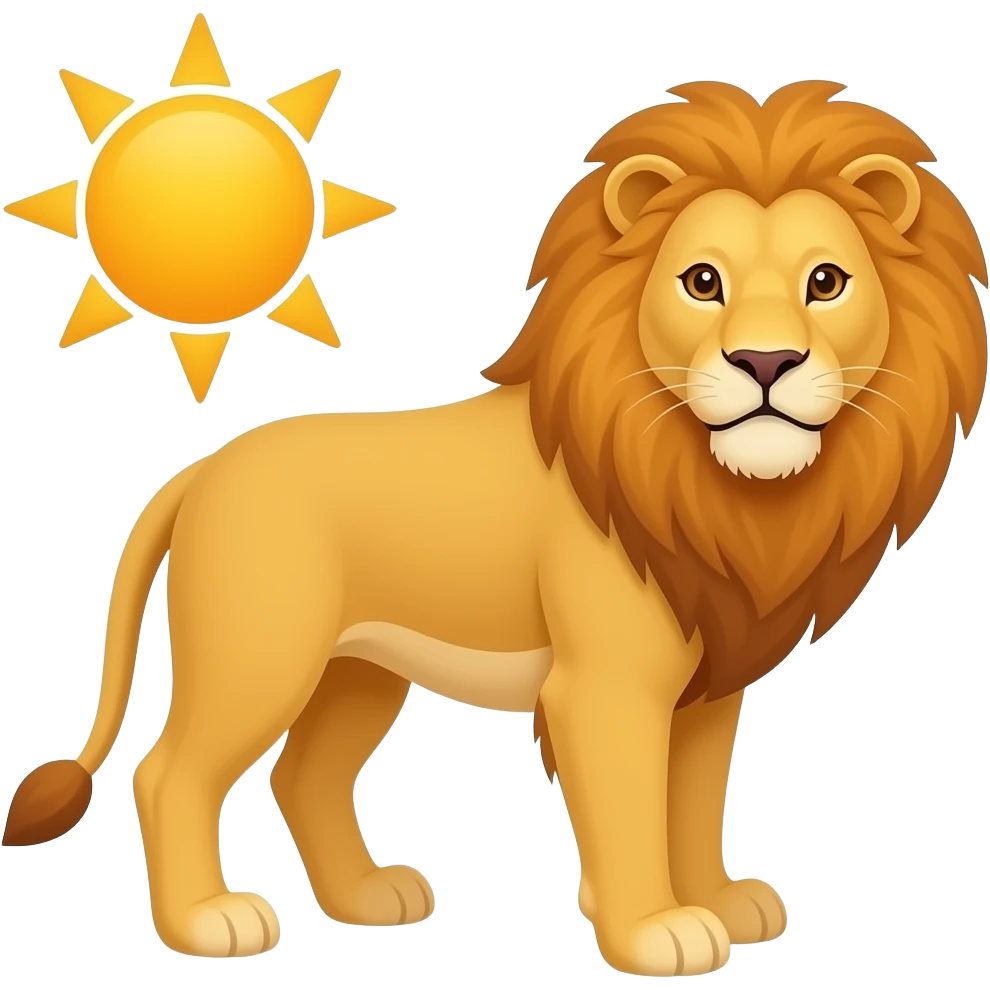 ایموجی شیر خورشید emoji