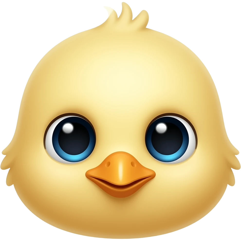 Baby chick face emoji