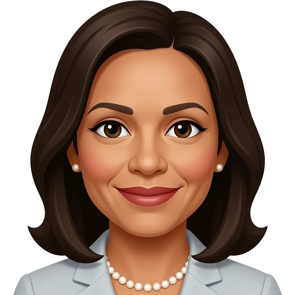 Kamala Harris emoji, face emoji