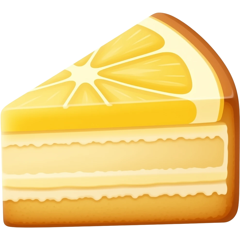 Cake citron emoji