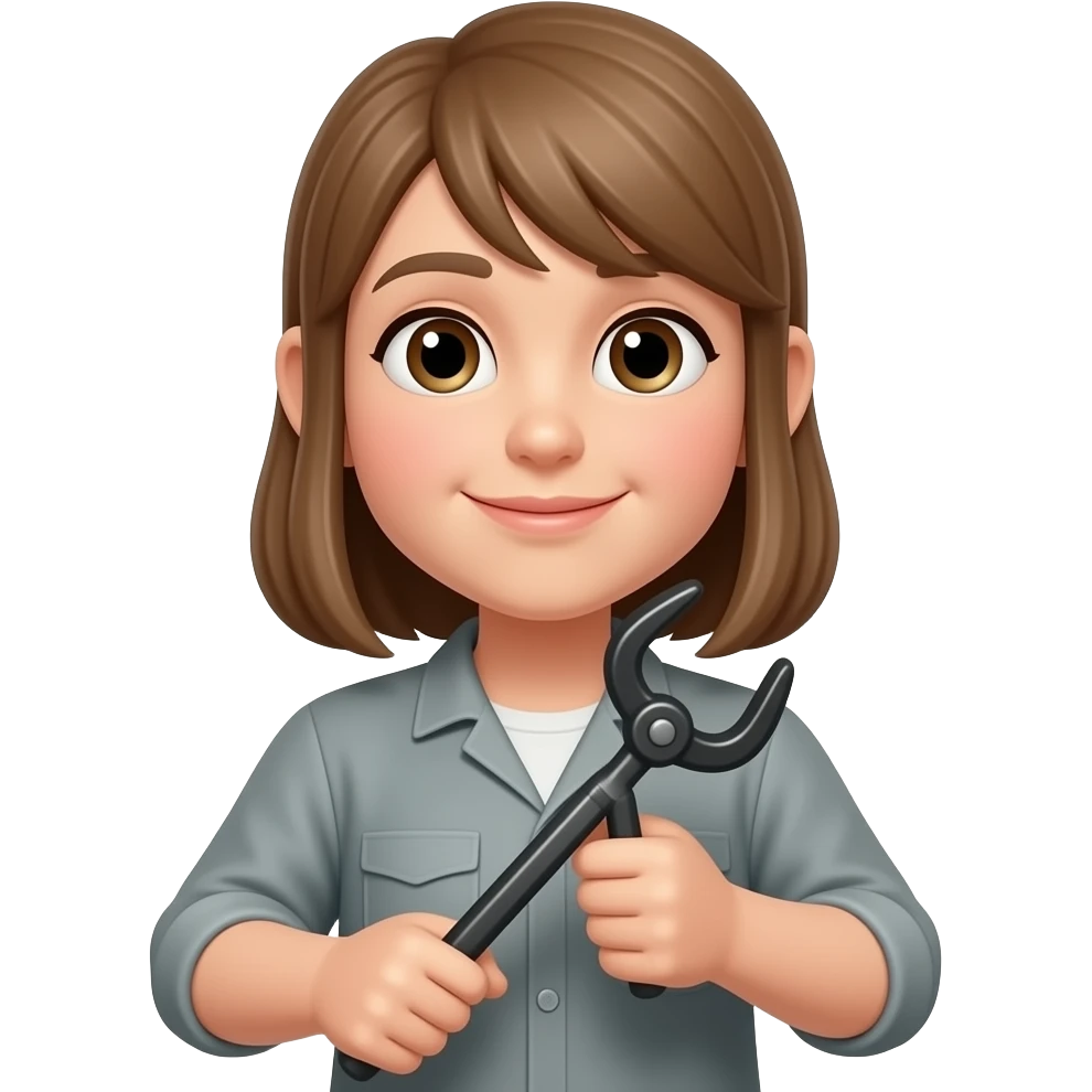 Человек с рычагом в руках emoji