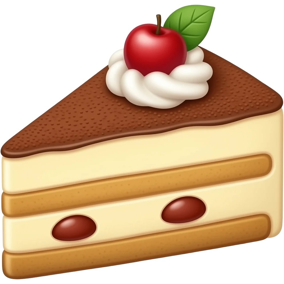 Tiramisu slice emoji