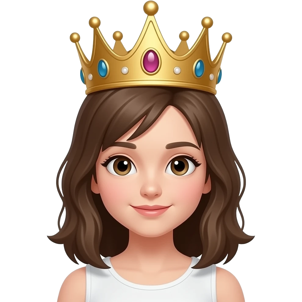 Девушка в короне emoji