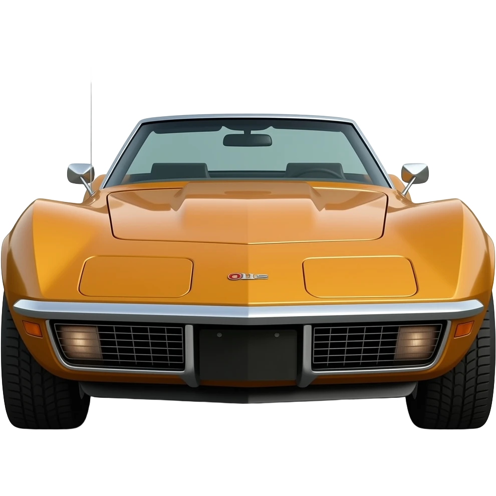 corvette c3, hyper realistic, highly detailed emoji