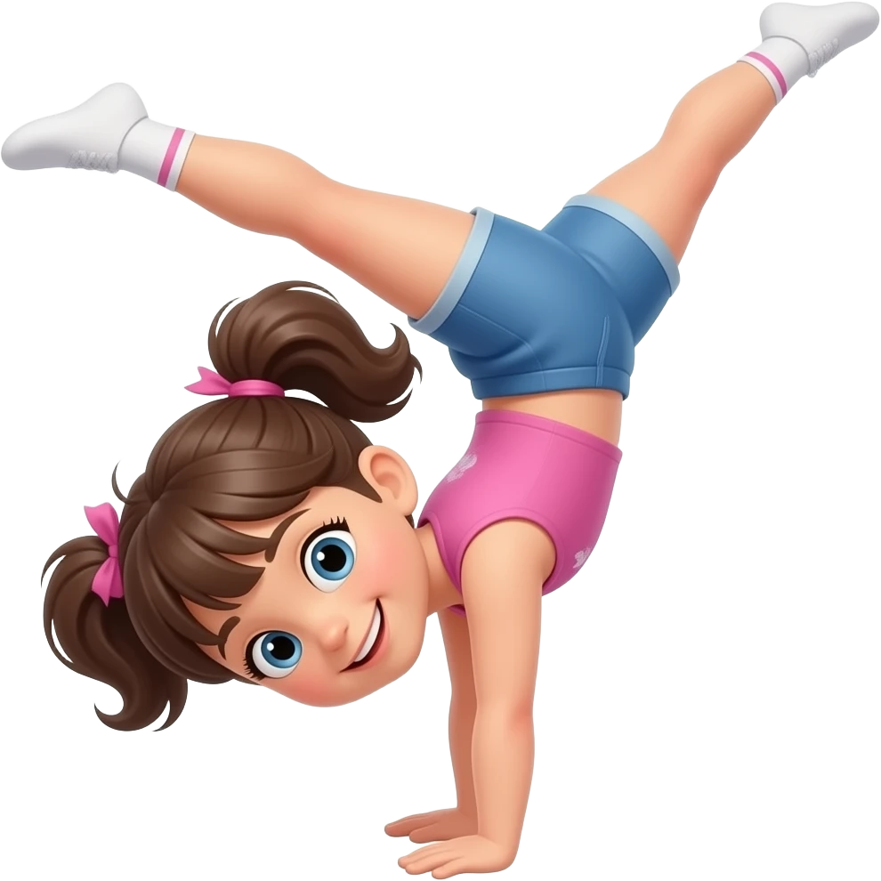 Fille Acrobatie emoji