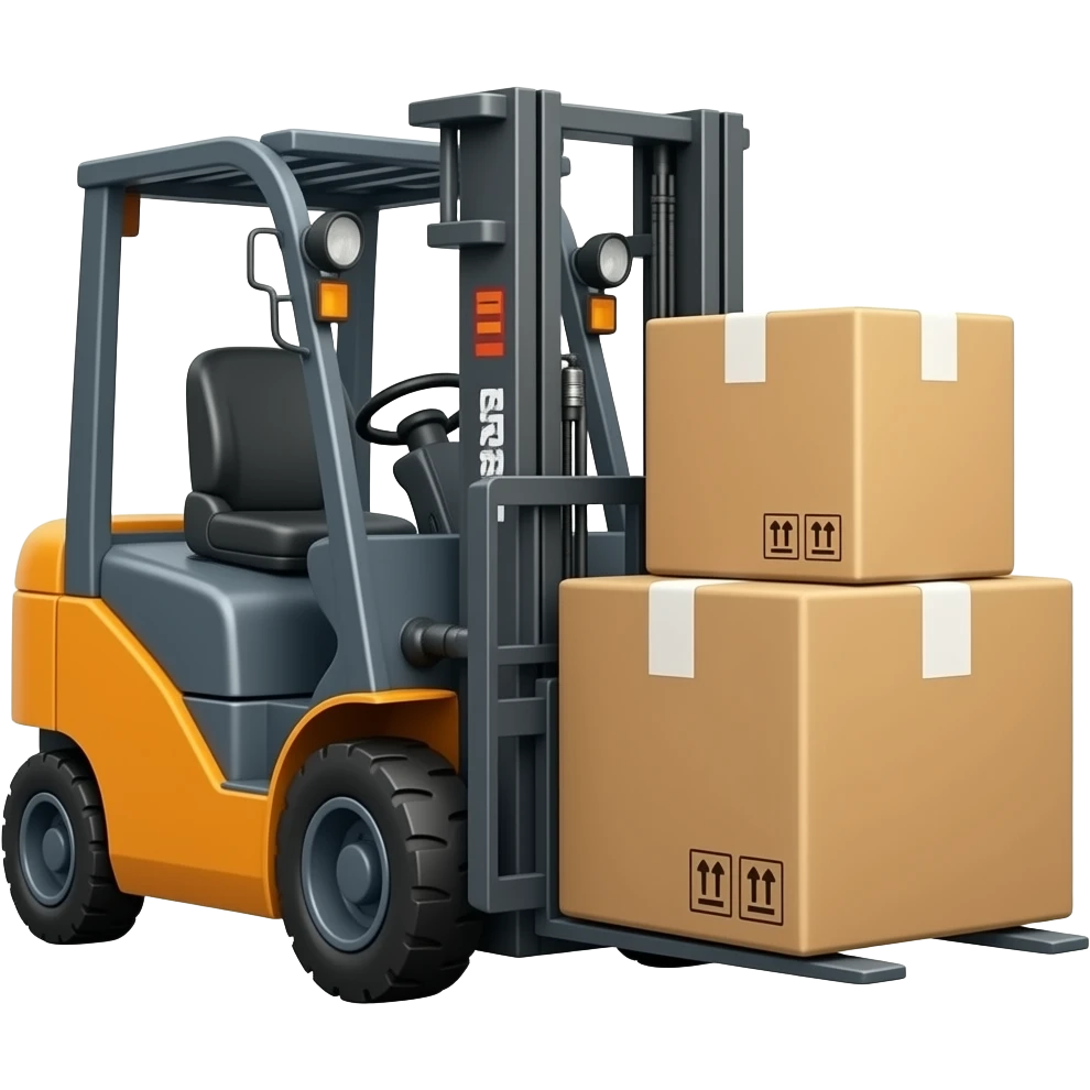 a loader carying boxes emoji