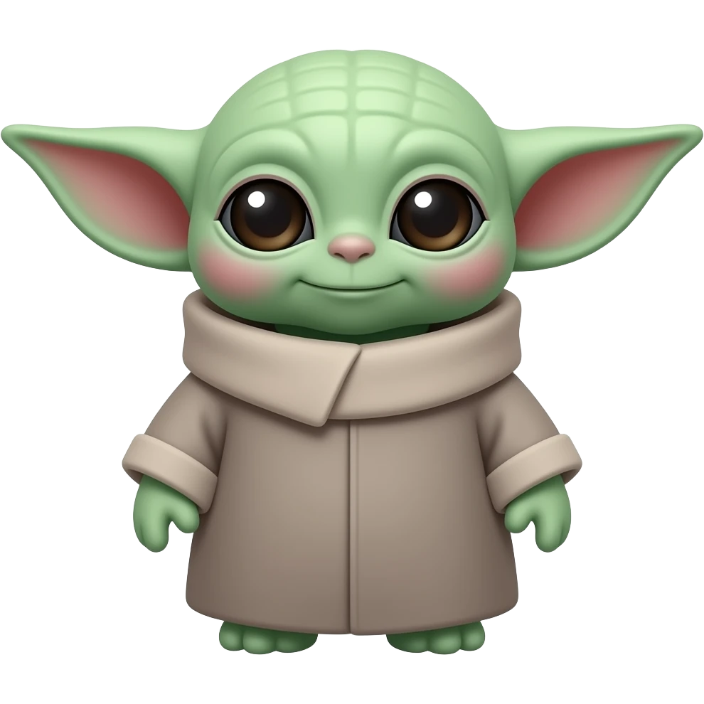baby yoda in gray emoji