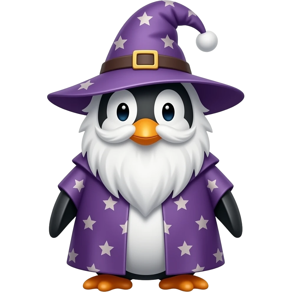 Penguin Wizard emoji