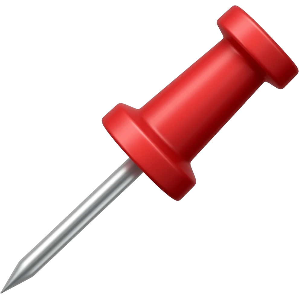 Red needle emoji
