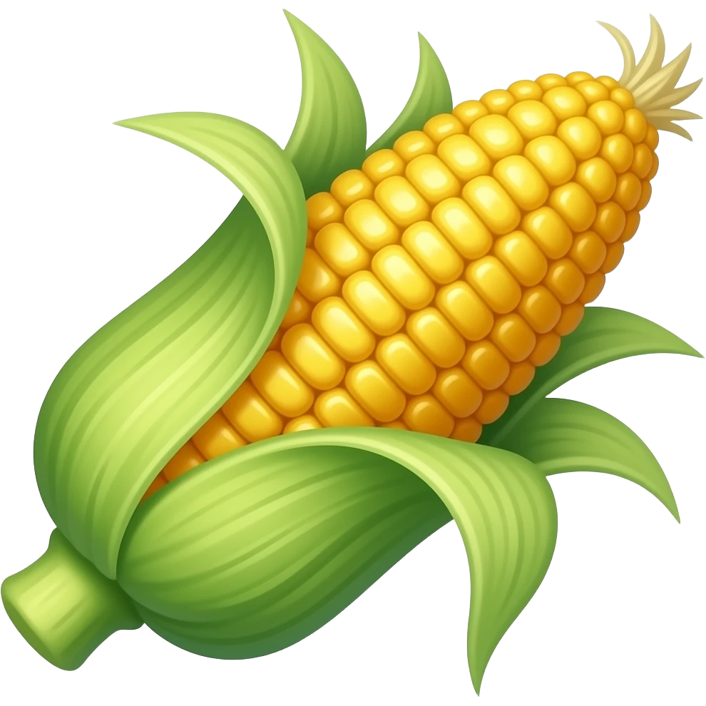 Bean and corn emoji