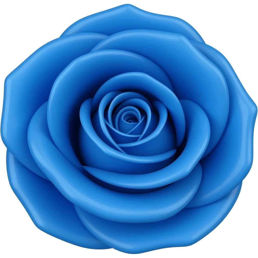 Rosa azul emoji