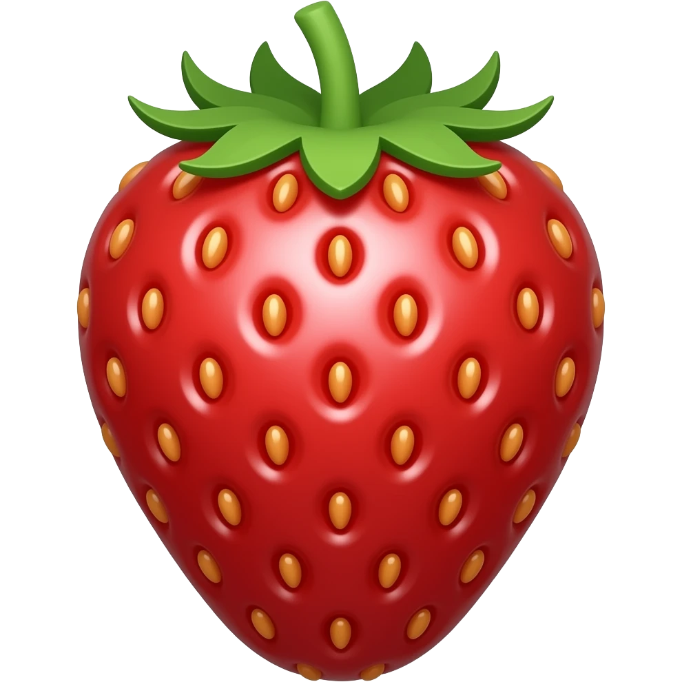 flat strawberry emoji