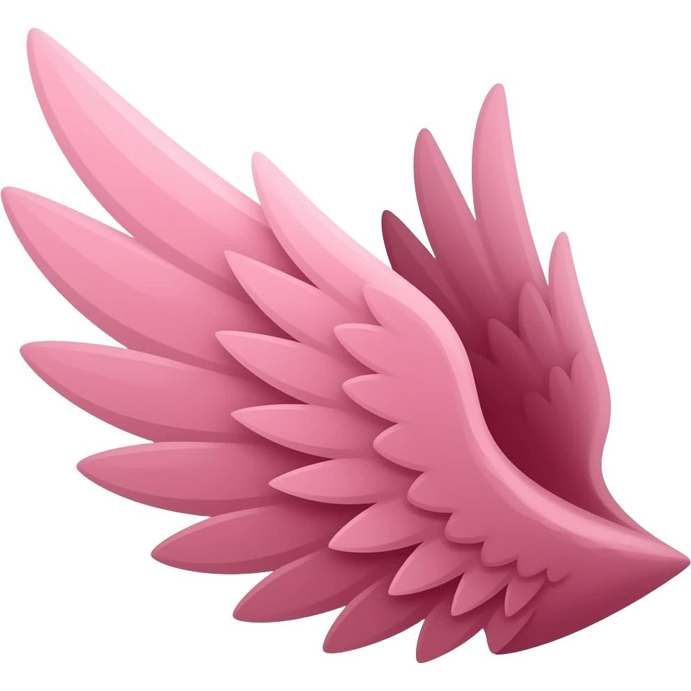 dark pink bird wing emoji