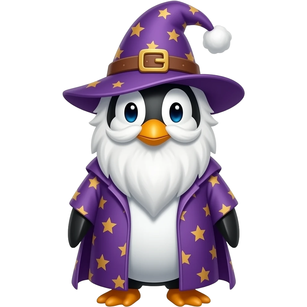 Penguin Wizard emoji