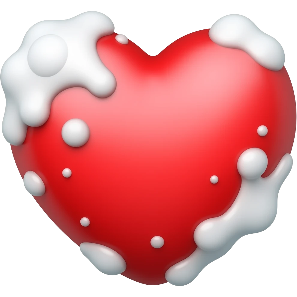 clean heart with soap and bubbles emoji