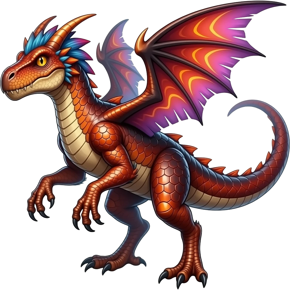 Shiny edgy cool badass Raptorik feathery spicy Furry scaly oily with neon-markings Salandit-Salamence-Ekans-Seviper-Rapidash-Salazzle-Fakemon-hybrid emoji