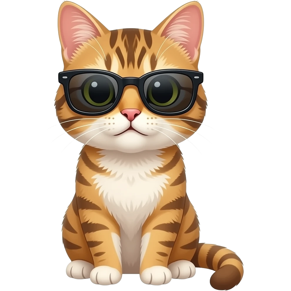Cat wearing sunglasses emoji