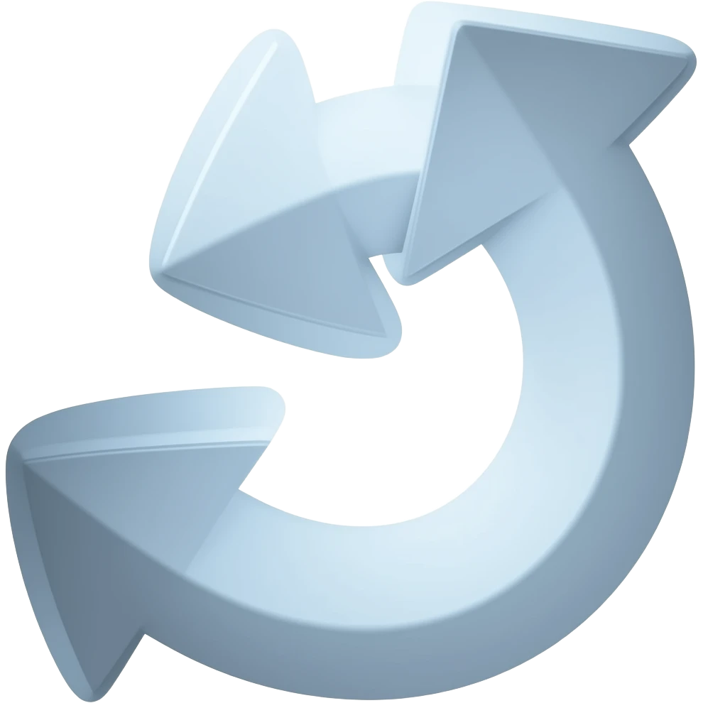 flechas curva emoji
