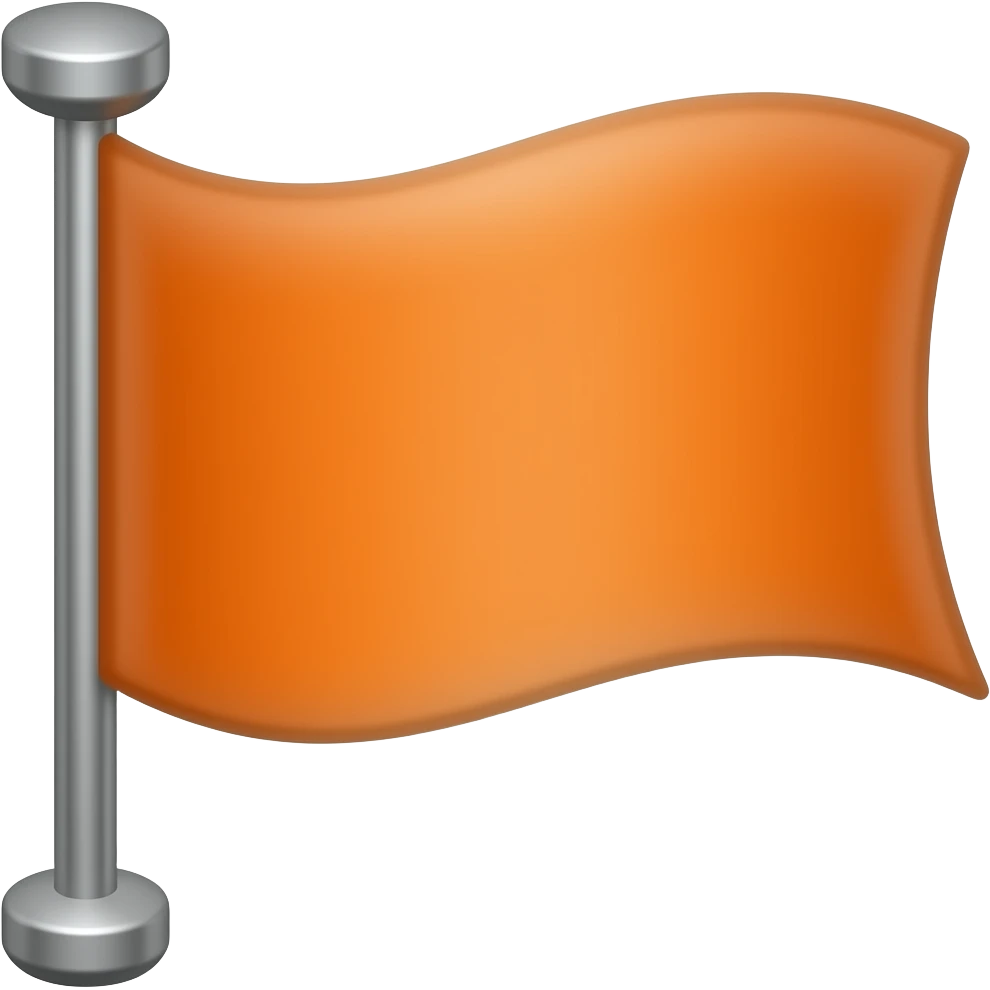 Orange flage emoji