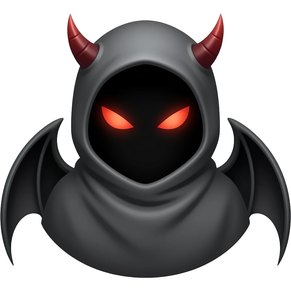 demon shadow emoji
