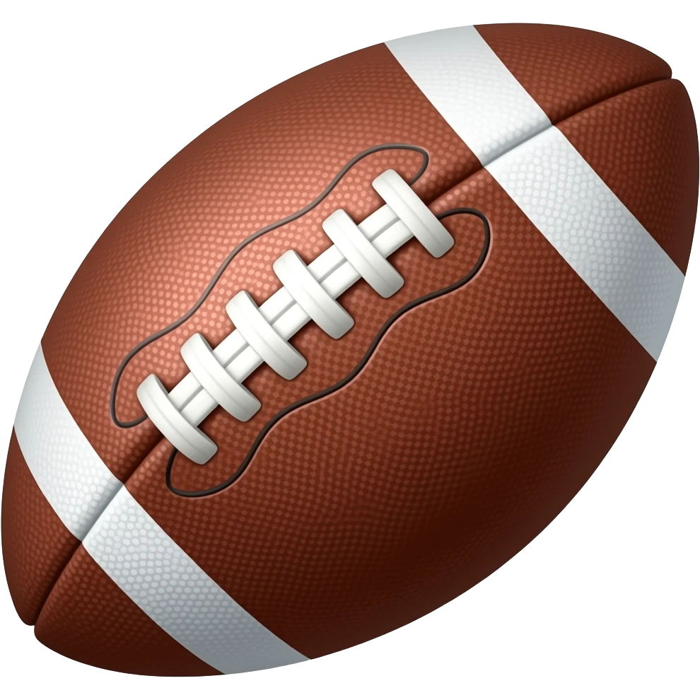 create an emoji of a football american emoji