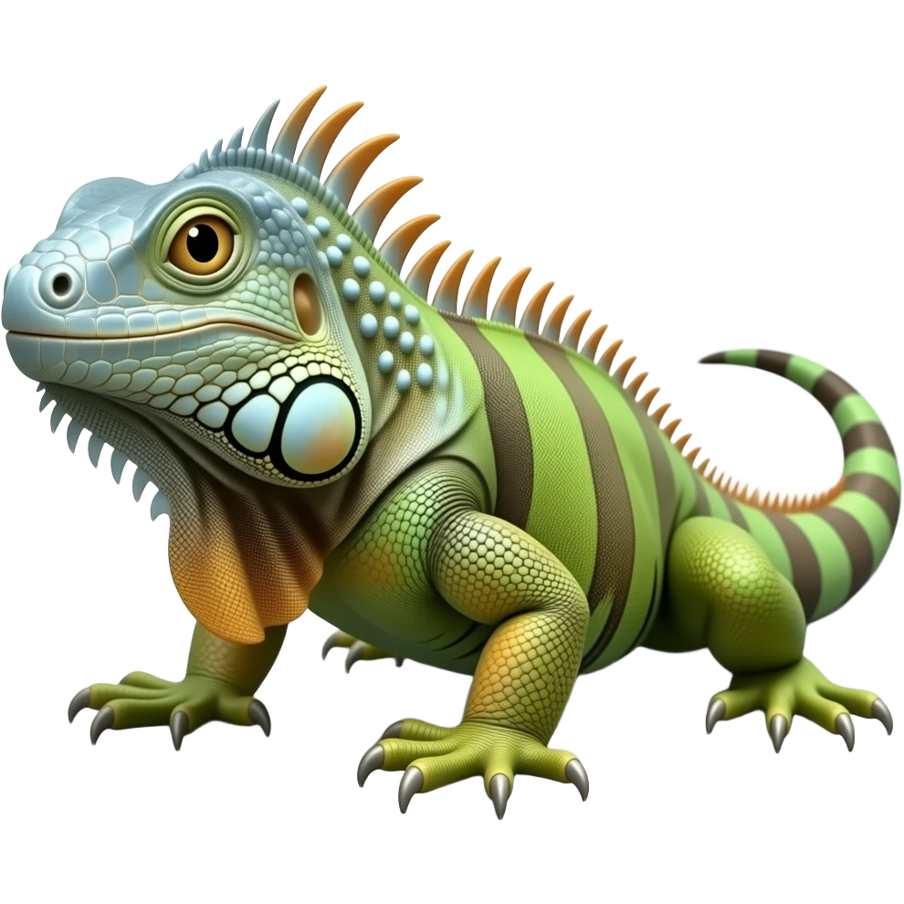 iguana 3D emoji
