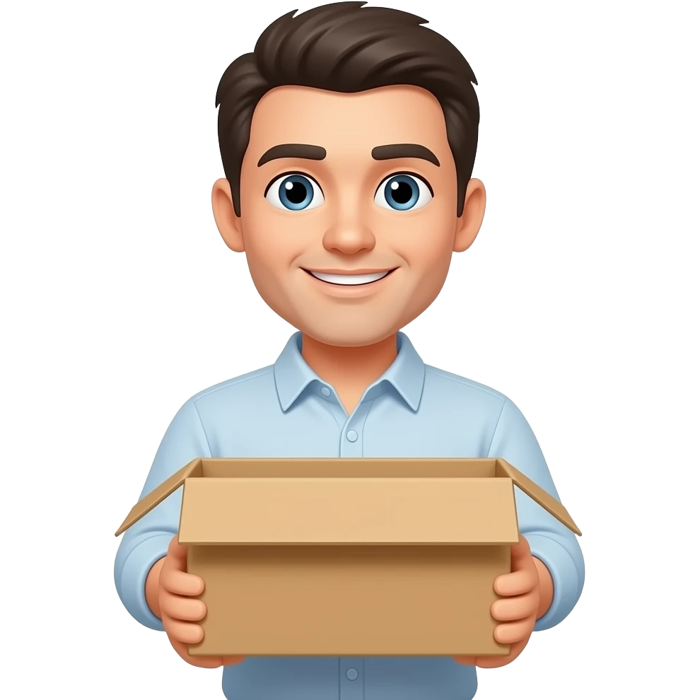 Только он должен держать коробку в руках emoji