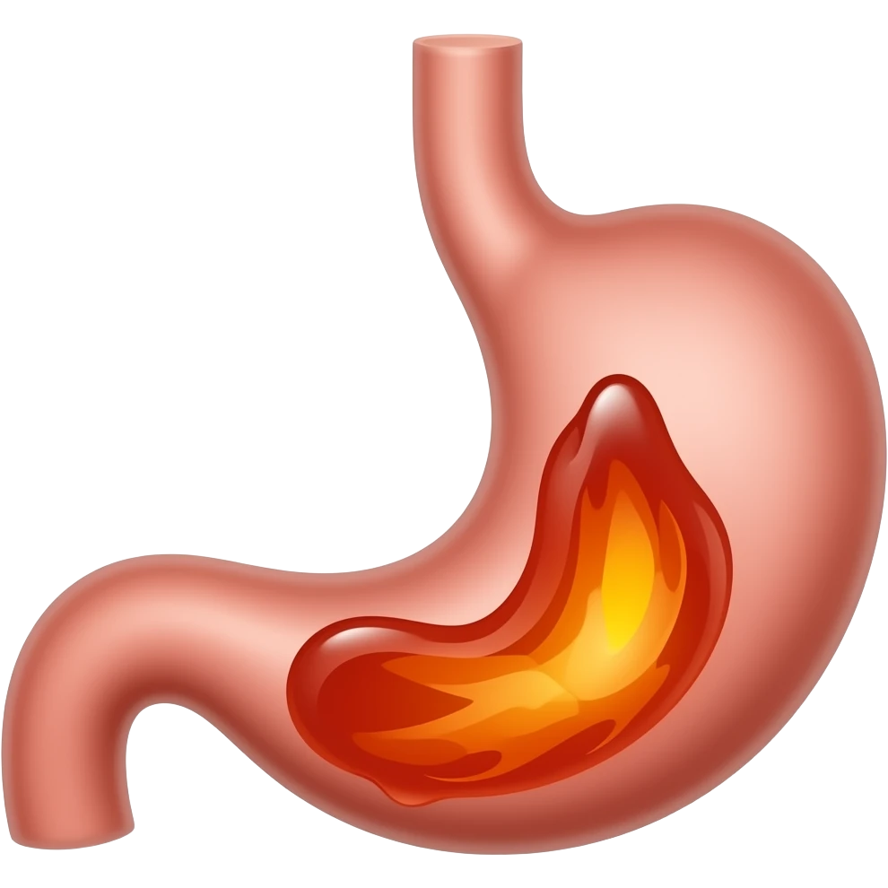 stomach with acid reflux emoji