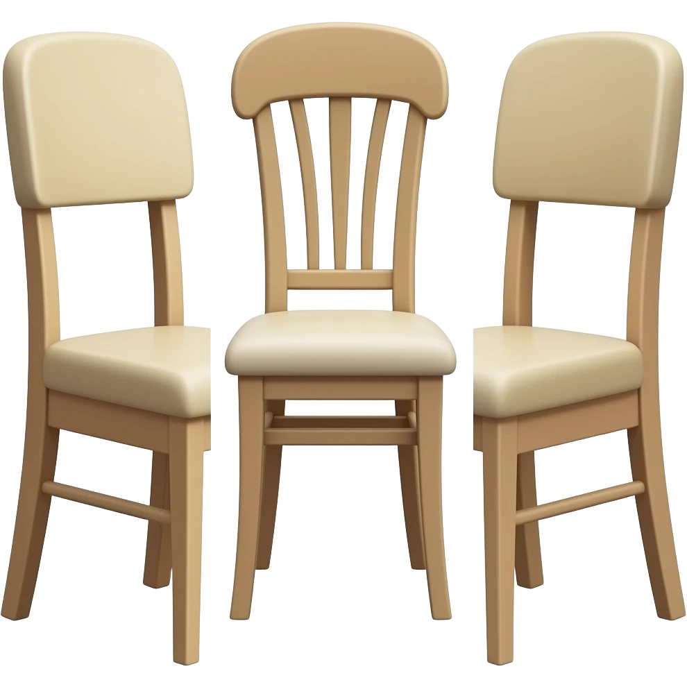 Almost four chairs emoji