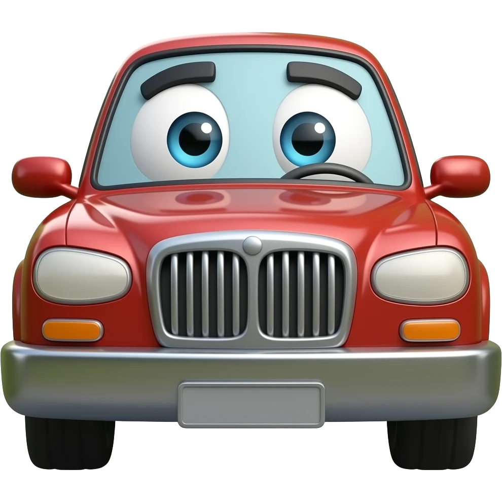 Машина смешная и непонятная emoji