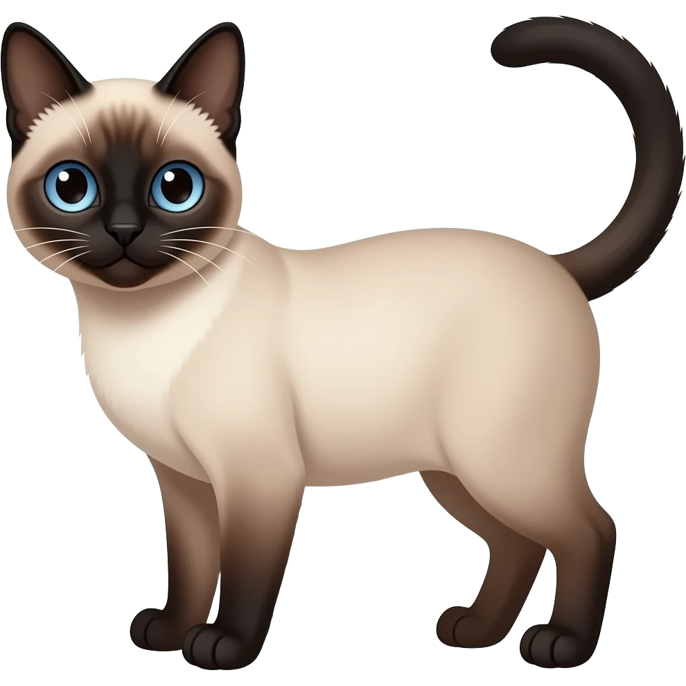 Siamese cat emoji