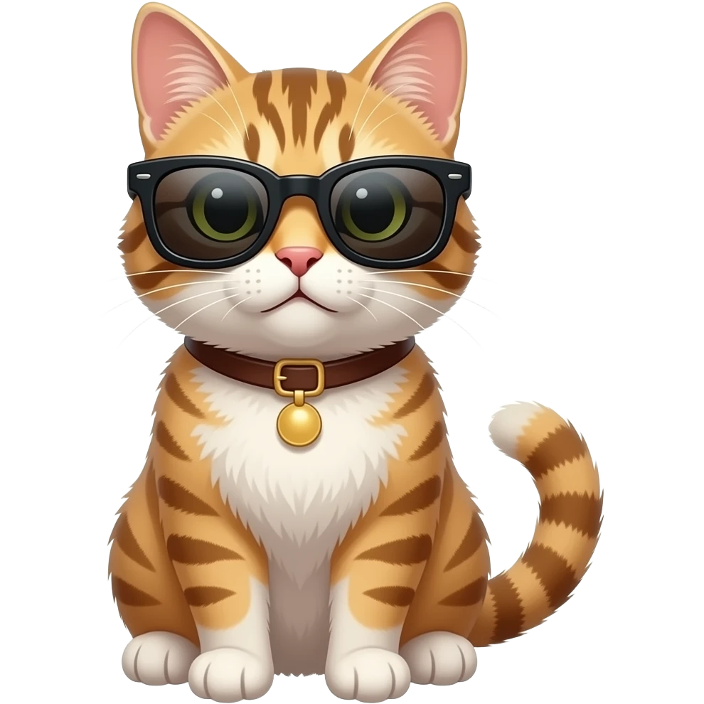 Cat wearing sunglasses emoji