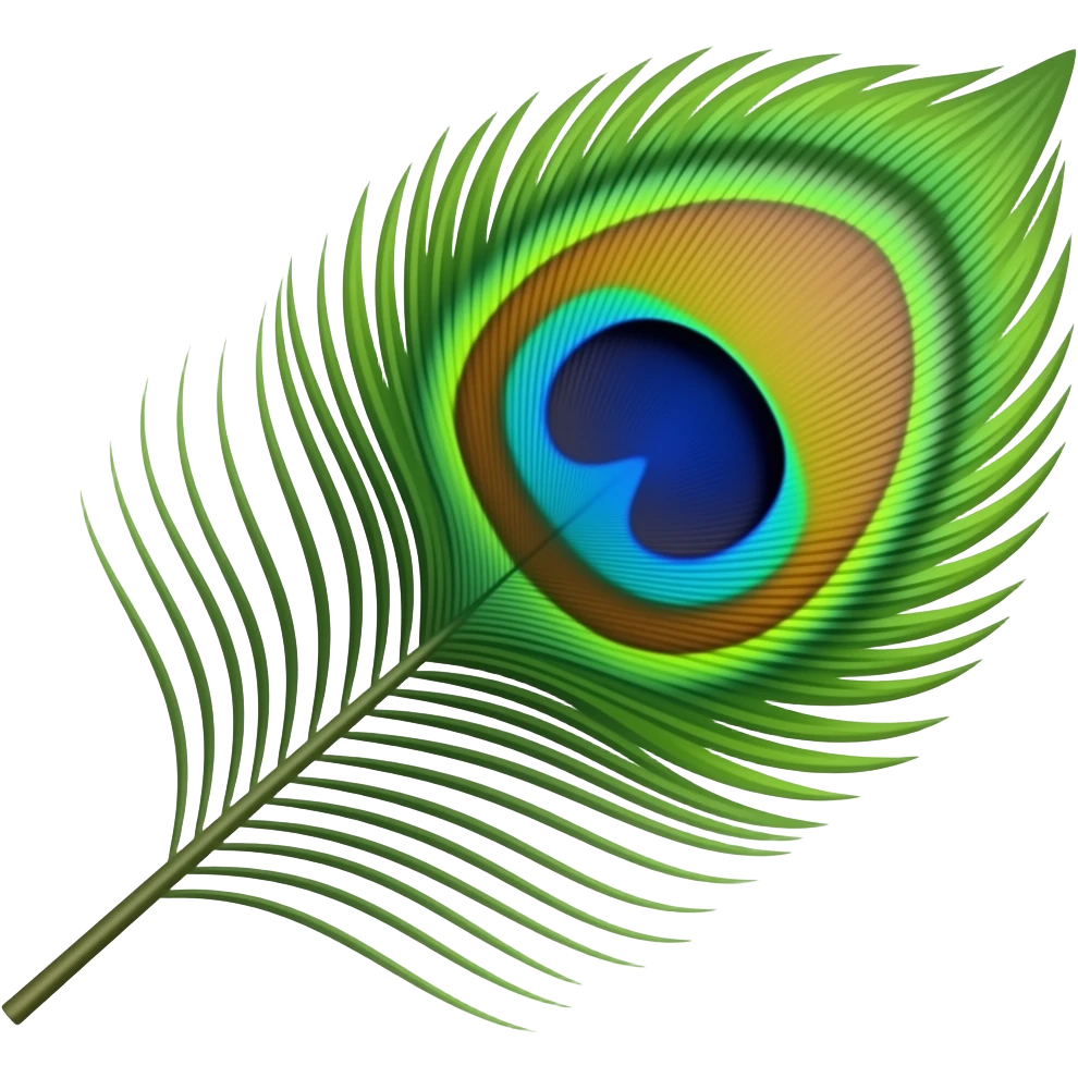 make a peacock feather emoji