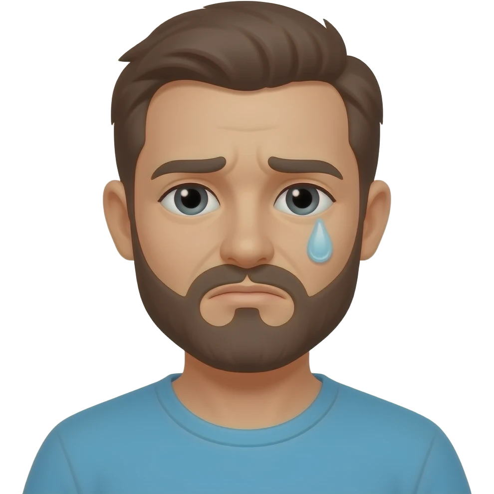 a sick man with fever emoji
