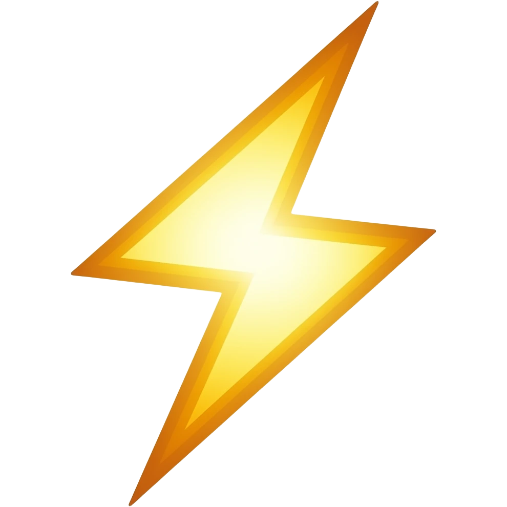 the flash emoji