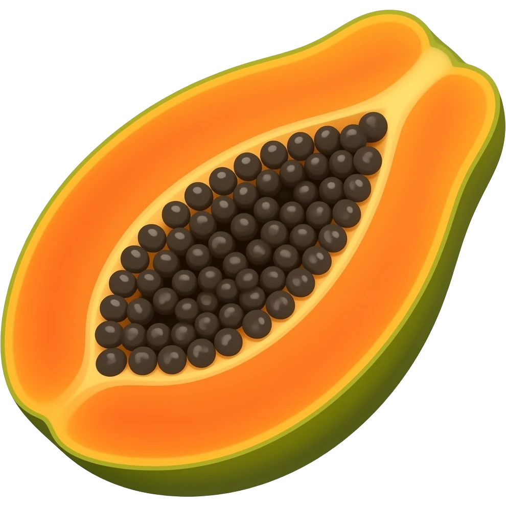 Papaya emoji