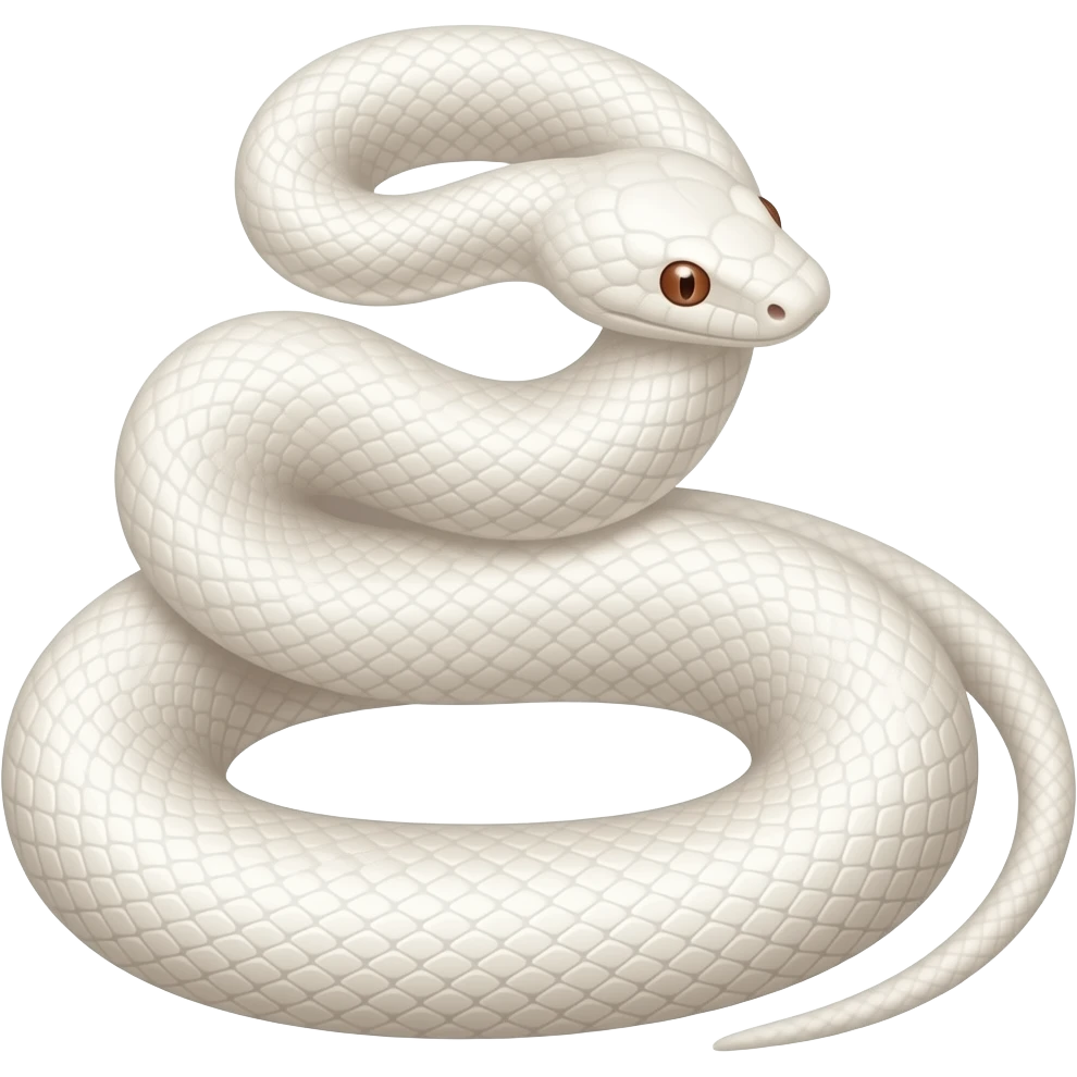 albino Boa snake emoji