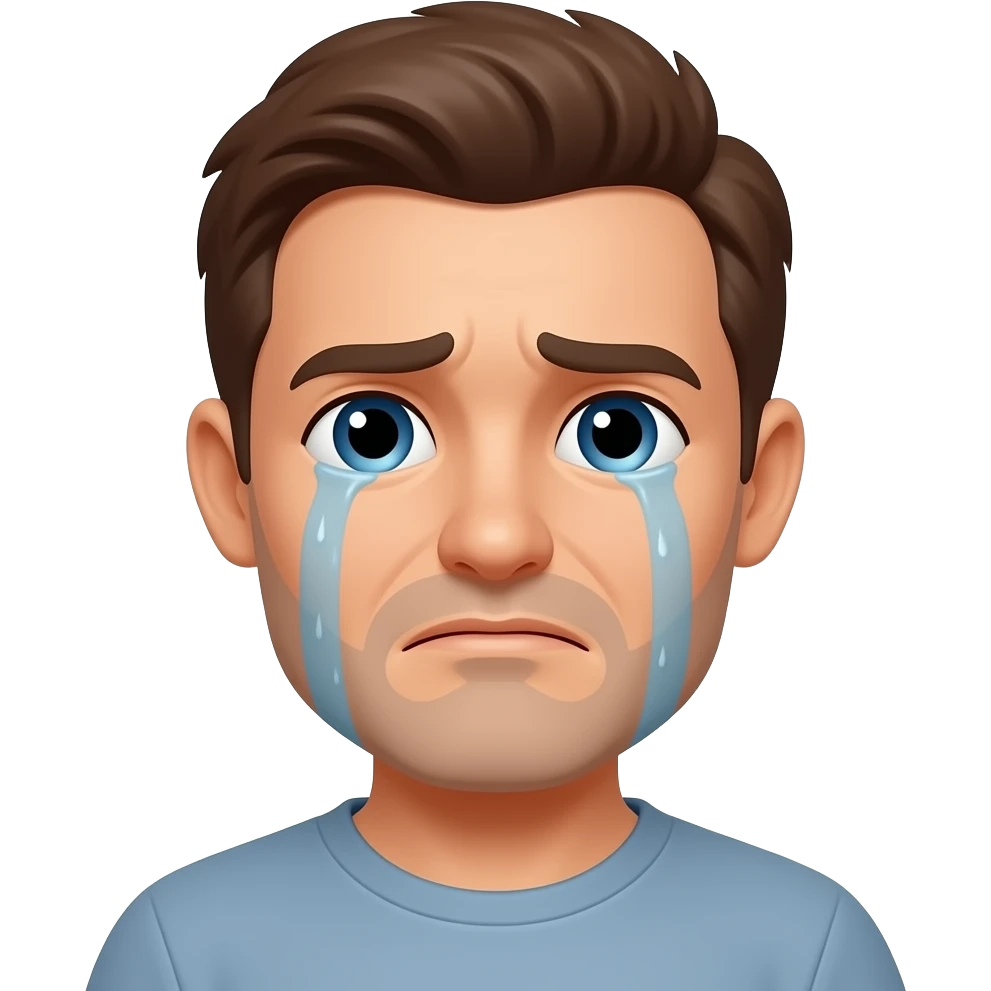 man crying emoji