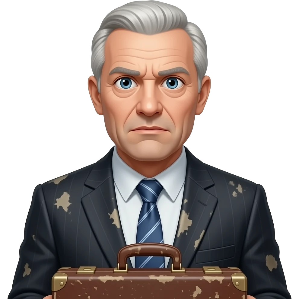 Business man old sketchy emoji