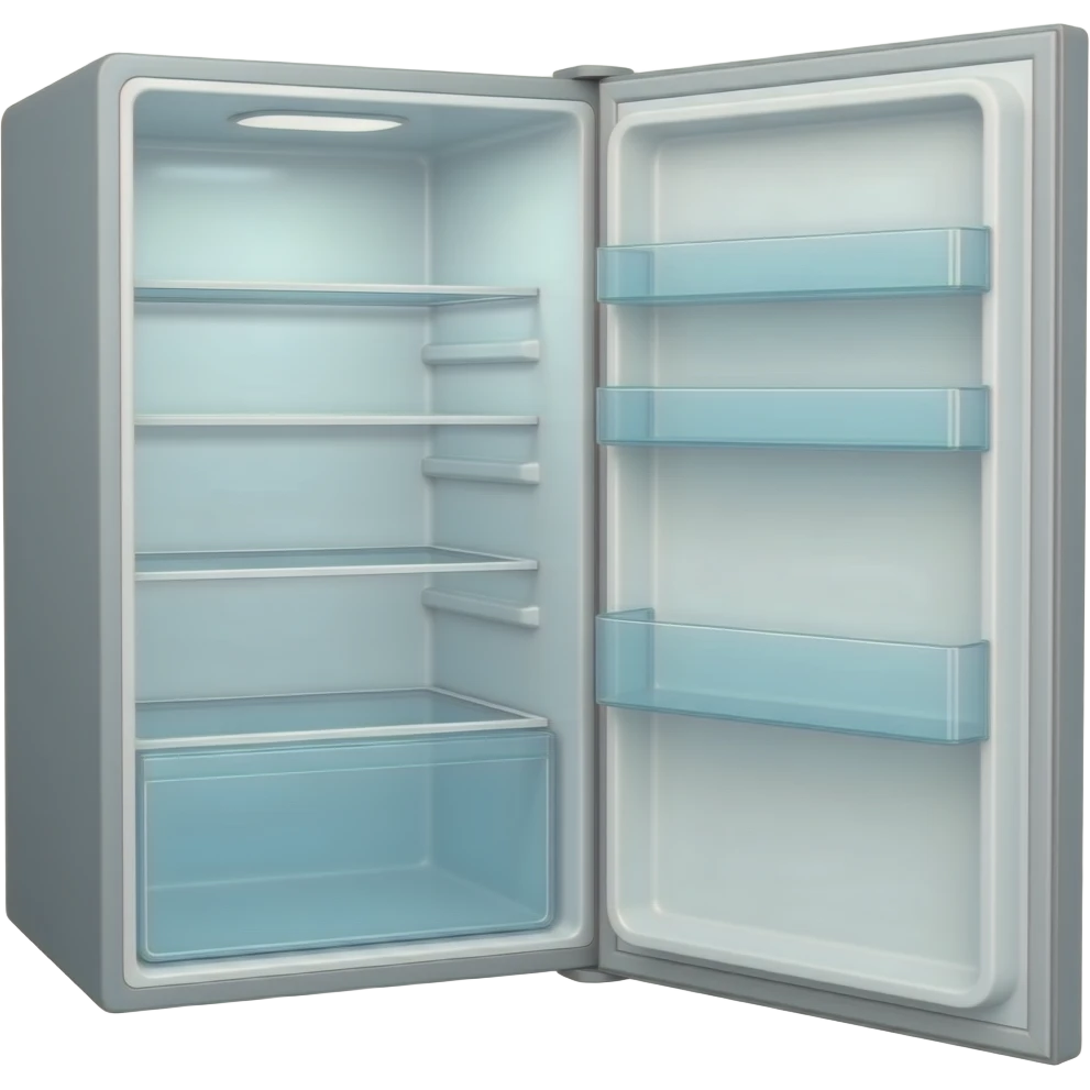 Open empty fridge emoji